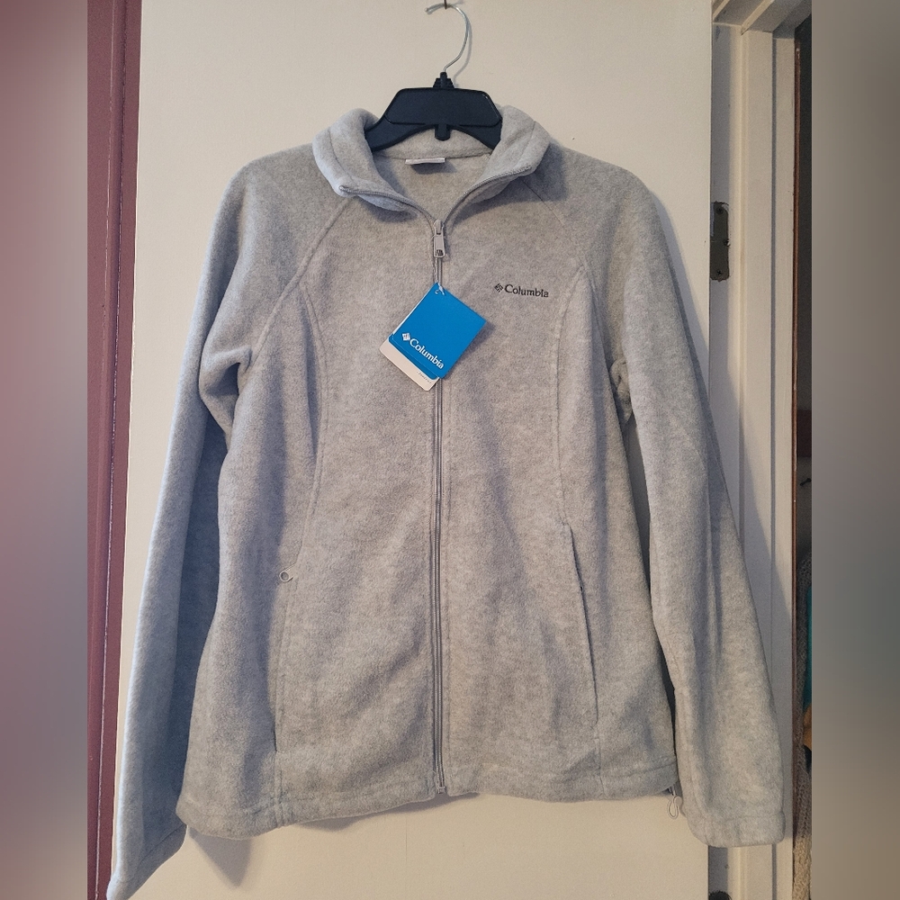 Women's Columbia Light Gray Fleece Jacket